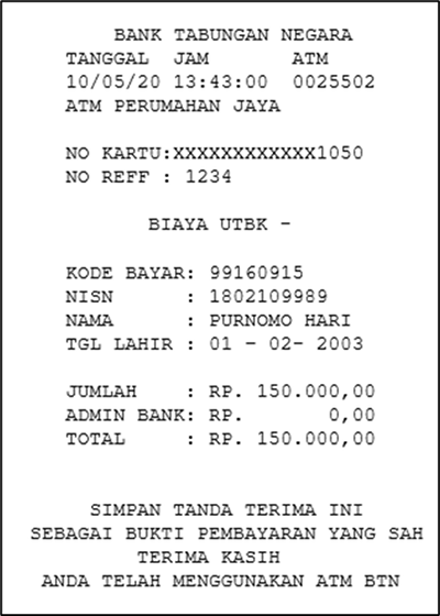 Struk Pembayaran